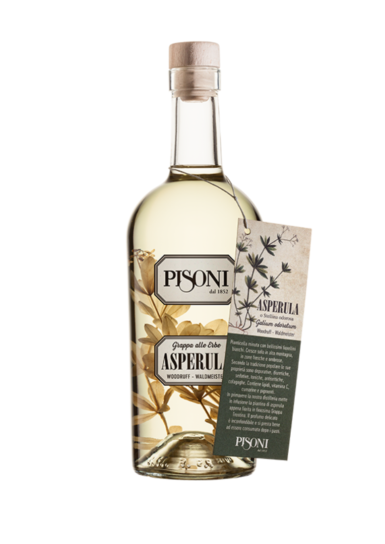 grappa aromatizzata alla asperula pisoni